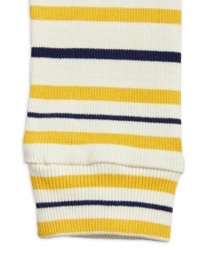 Preview: MINI RODINI Leggings Rib Streifen - gelb